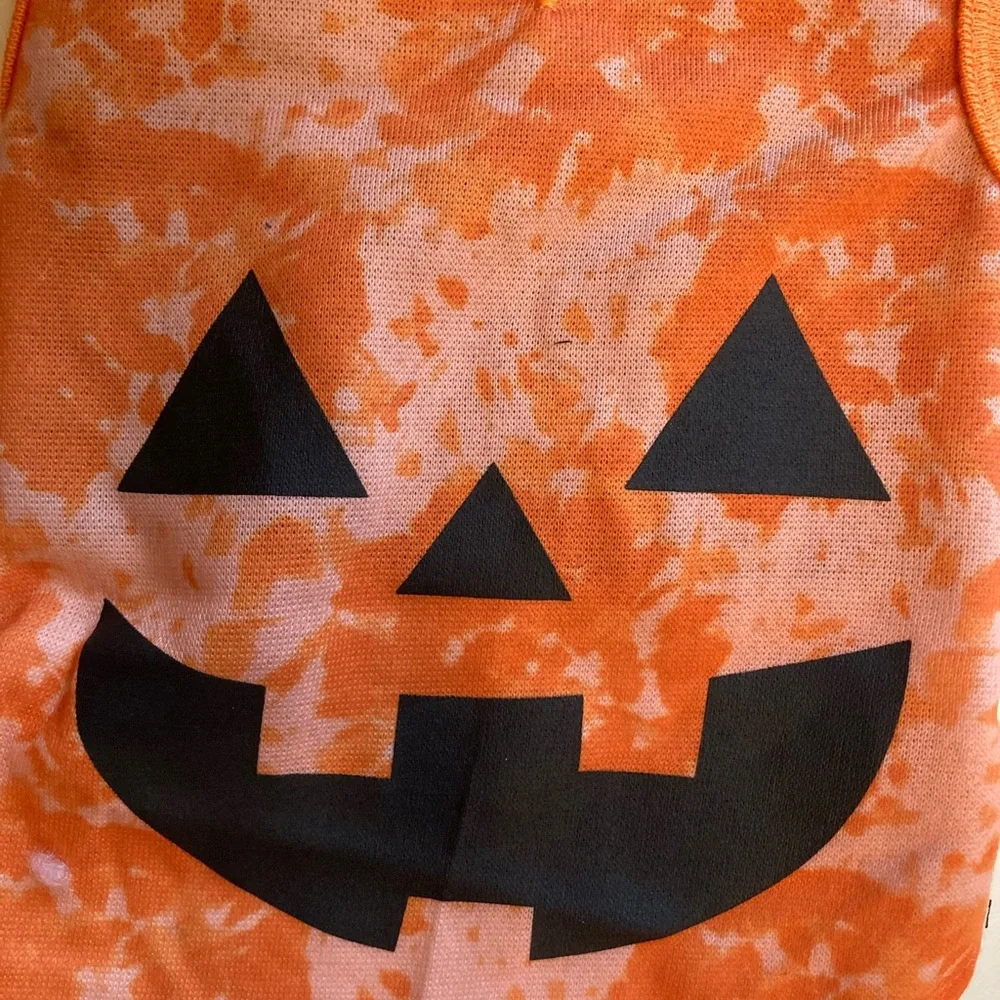 Dog Halloween Pumpkin costume hoodie XS